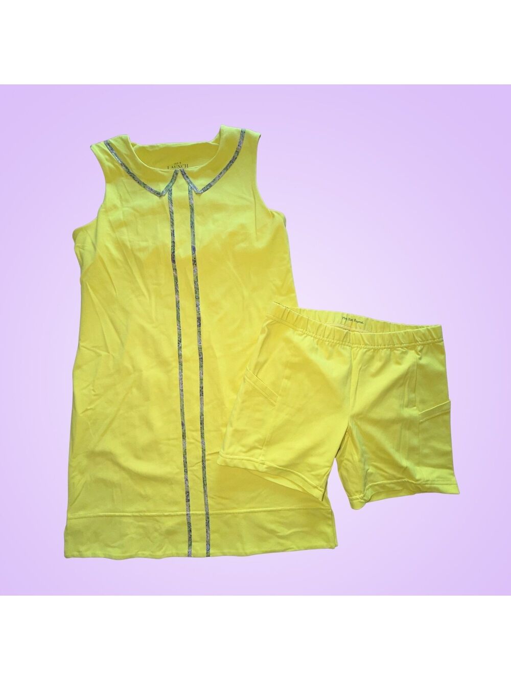 Out 2 Launch Yellow Golf Dress & Shorts Set | Women’s Size 8